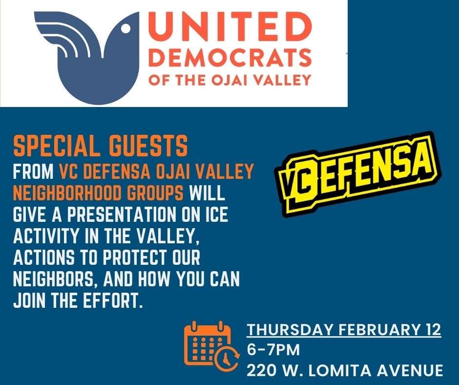 VC Defensa Presentation - Thursday February 12, 6-7PM at Oak Grove School